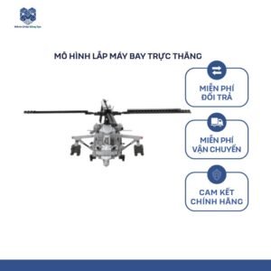 Mô hình lắp ráp trực thăng quân sự: Đỉnh cao decor phòng số 1